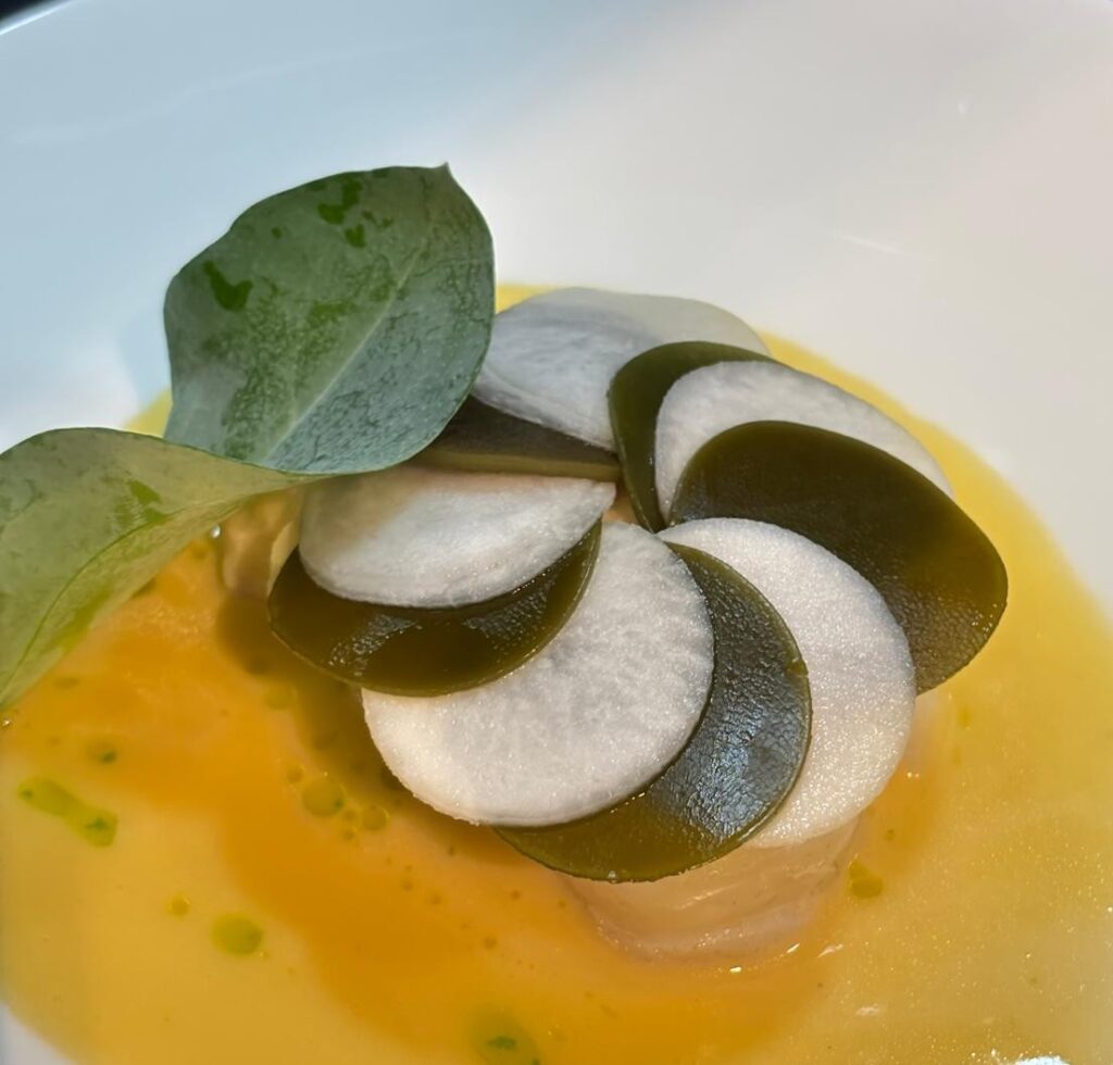 Kabeljauw in uiendashi